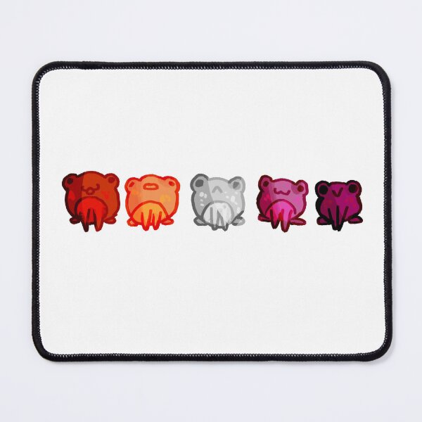 Item preview, Cute red orange white pink frogs designed and sold by HibiscusHeron.
