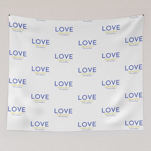 Item preview, The Fruit of The Spirit Love - White and Blue designed and sold by TheReporter1.