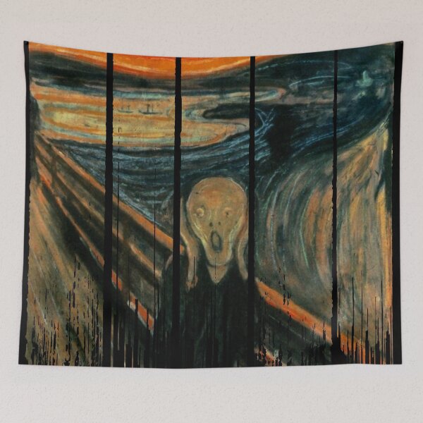 Item preview, The Scream - Edvard Munch - Grunge Dripping designed and sold by maryedenoa.