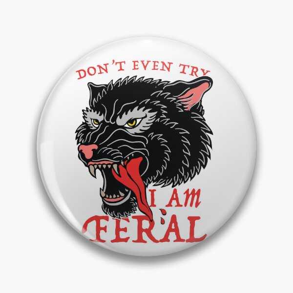 Item preview, I am Feral ( Big Bad Wolf ) designed and sold by WULFLAND ARTS.