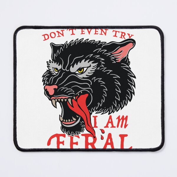 Item preview, I am Feral ( Big Bad Wolf ) designed and sold by WULFLAND ARTS.