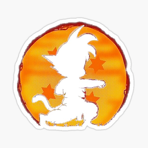 Dragon Ball Kid Goku Orange 3- 5 Vinyl Decal Stickers