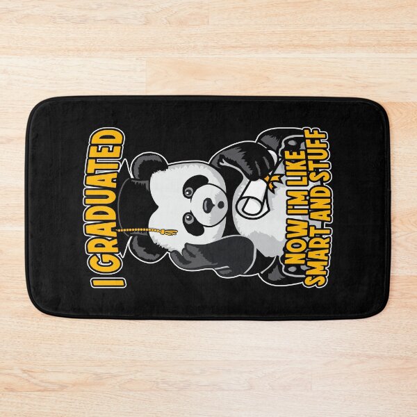 Item preview, I Graduated Now I'm Like Smart And Stuff Funny Panda Grad designed and sold by GrandeDuc.