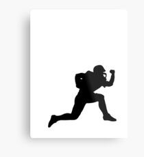 Classic American Football Pattern Metal Print