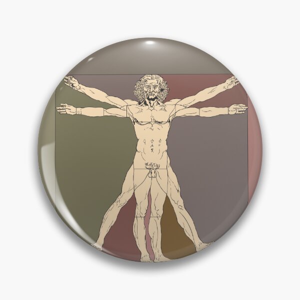 Artikelvorschau, Leonardo da Vinci inspired Vitruvian man drawing 1490 entworfen und verkauft von portokalis.