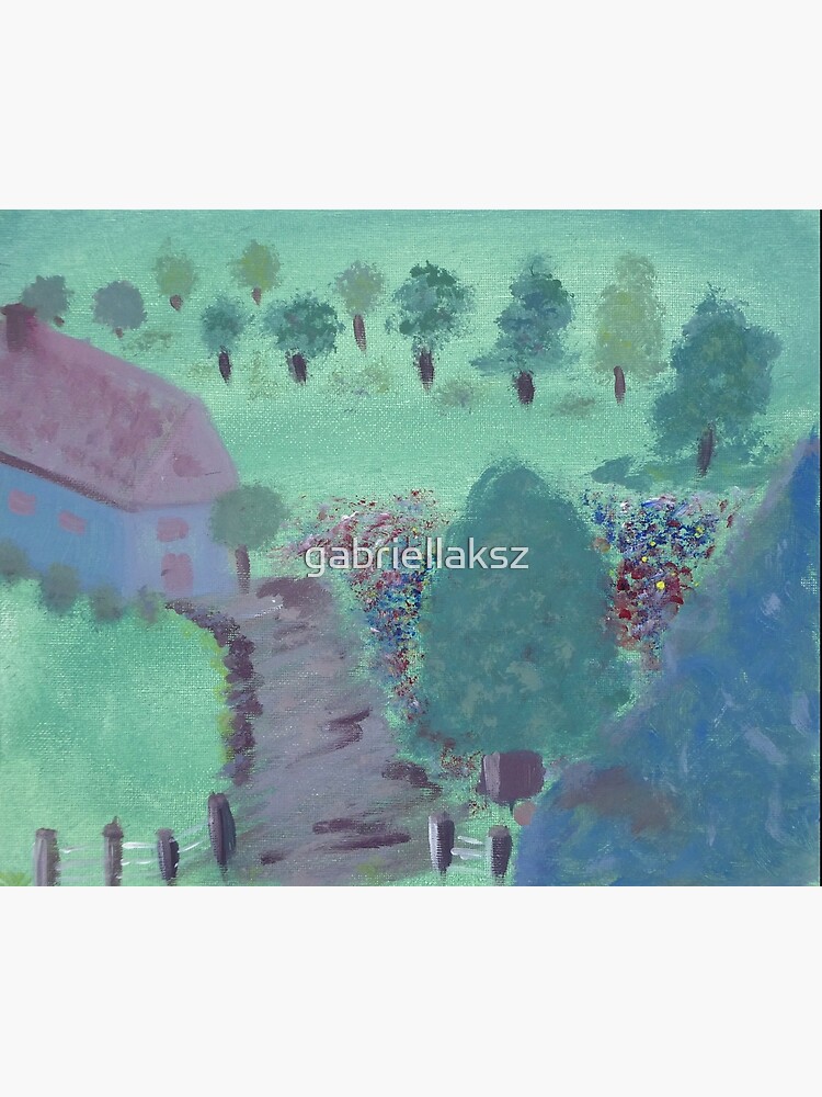 Thumbnail 3 of 3, Photographic Print, Painting - a house in the mountains designed and sold by gabriellaksz.