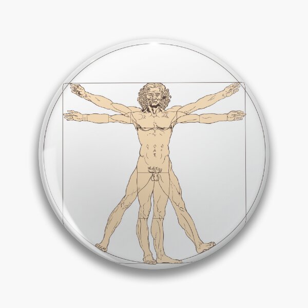 Item preview, Leonardo da Vinci inspired Vitruvian man drawing 1490 designed and sold by portokalis.