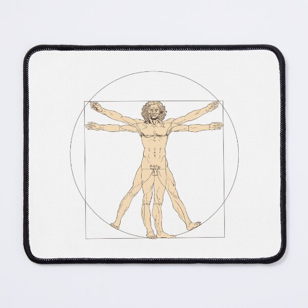 Item preview, Leonardo da Vinci inspired Vitruvian man drawing 1490 designed and sold by portokalis.