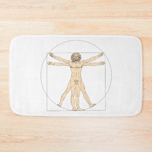 Item preview, Leonardo da Vinci inspired Vitruvian man drawing 1490 designed and sold by portokalis.