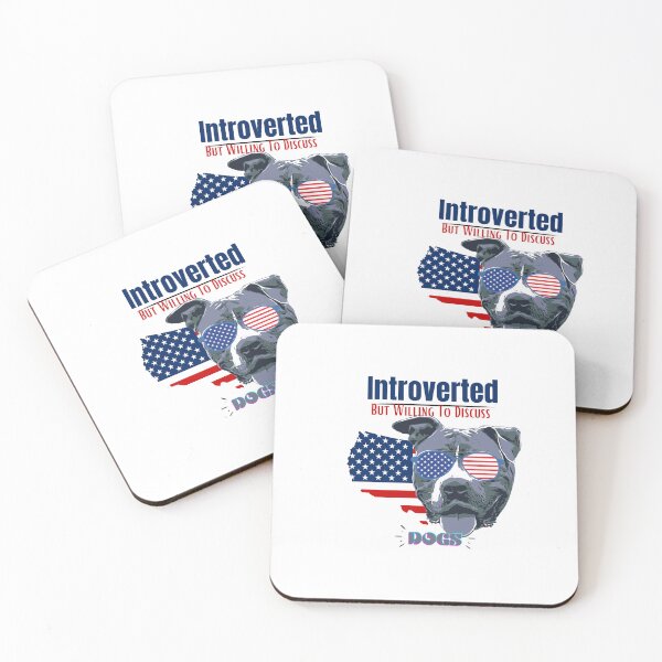 Item preview, introverted but willing to discuss dogs designed and sold by H-ALPHA.