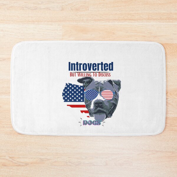 Item preview, introverted but willing to discuss dogs designed and sold by H-ALPHA.