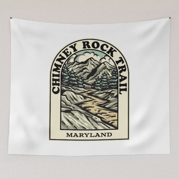 Item preview, Chimney Rock Trail Maryland hiking backpacking trail designed and sold by HalpinDesign.