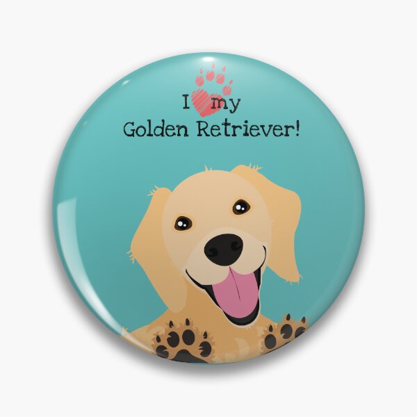 Item preview, I love my Golden Retriever! designed and sold by CheekyChameleon.
