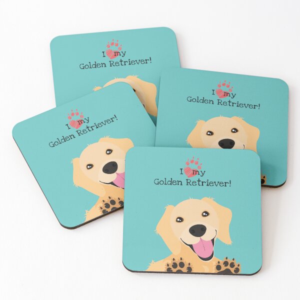 Item preview, I love my Golden Retriever! designed and sold by CheekyChameleon.