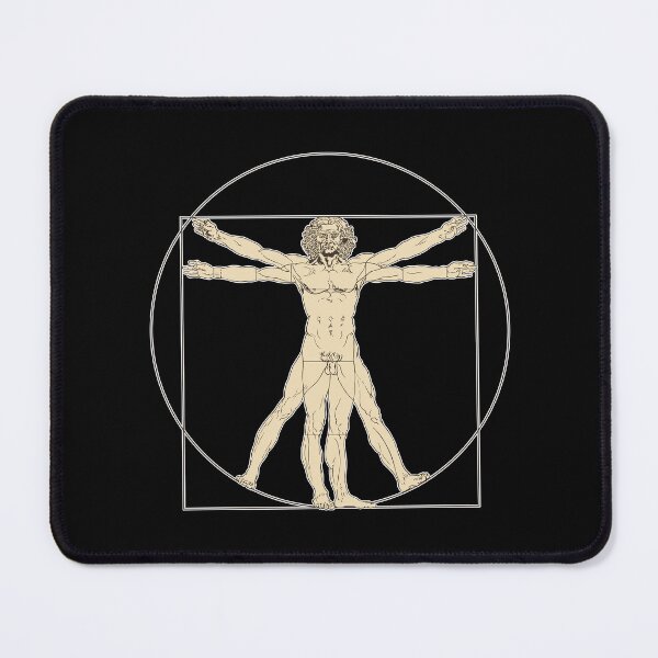 Item preview, Leonardo da Vinci inspired Vitruvian man drawing 1490 designed and sold by portokalis.