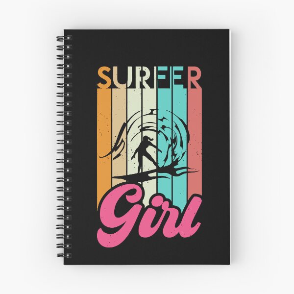 Item preview, Surfer Girl Surfboard Women Surf Ocean Retro Surfing designed and sold by ShaneGuzman.