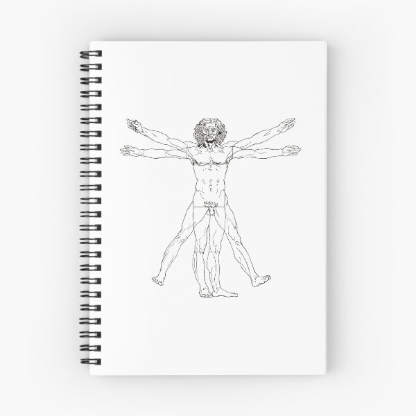 Item preview, Leonardo da Vinci inspired Vitruvian man drawing 1490 designed and sold by portokalis.
