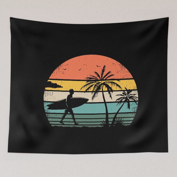 Item preview, Retro Surf Style Palm Tree For Surfers designed and sold by ShaneGuzman.