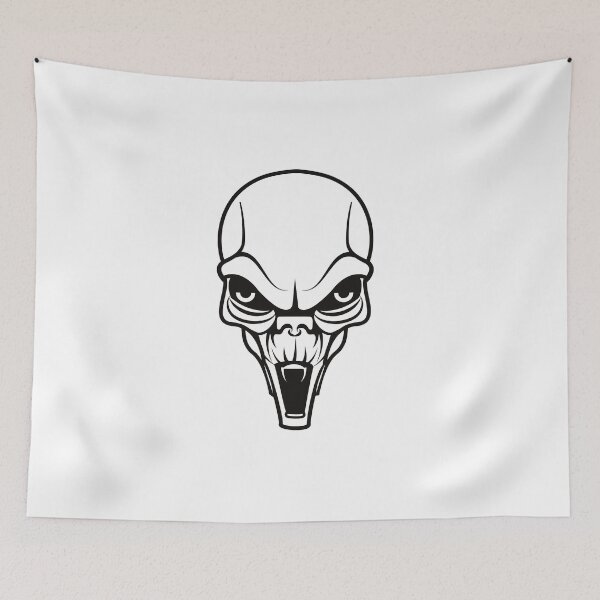 Item preview, Floral Skull Wholesale Alien designed and sold by PodiShawna.