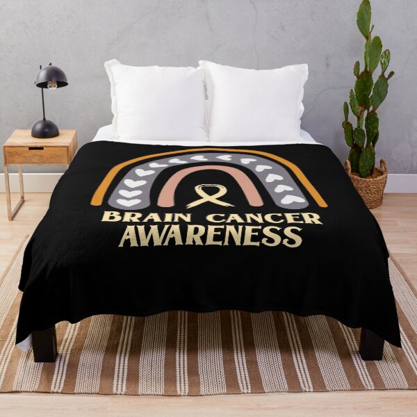 Item preview, Brain Cancer Rainbow Brain Cancer Awareness Fighter Warrior designed and sold by Dressed For Duty.