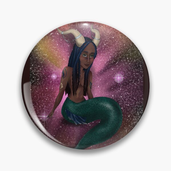 Item preview, Capricorn zodiac, space background designed and sold by Bailey Swinney.