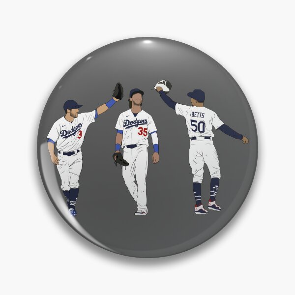 Chris Taylor, Cody Bellinger, Mookie Betts, Outfield Rituals