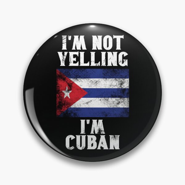Item preview, Funny Cuban Gift: I'm Not Yelling, I'm Cuban - Retro Cuba Flag - Cuba Pride designed and sold by Adexyl.