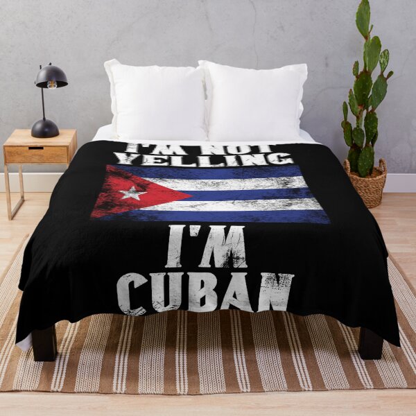 Item preview, Funny Cuban Gift: I'm Not Yelling, I'm Cuban - Retro Cuba Flag - Cuba Pride designed and sold by Adexyl.