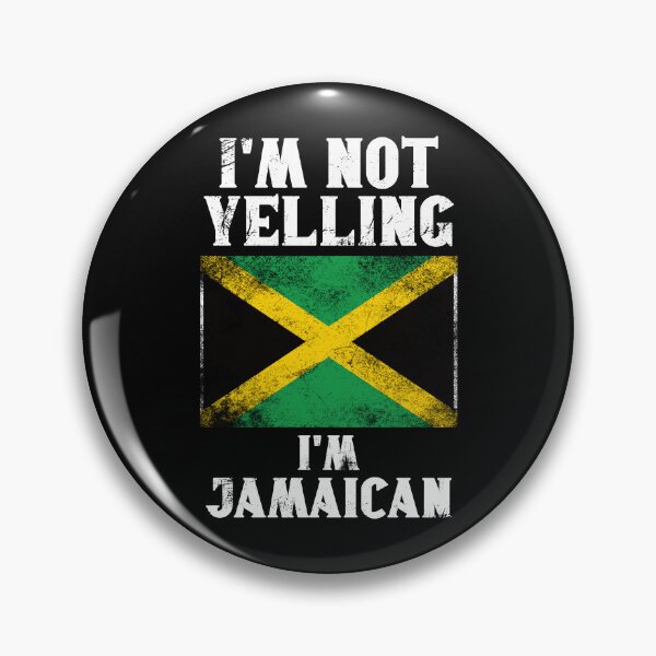 Item preview, Funny Jamaican Gift: I'm Not Yelling, I'm Jamaican - Retro Jamaica Flag - Jamaica Pride designed and sold by Adexyl.