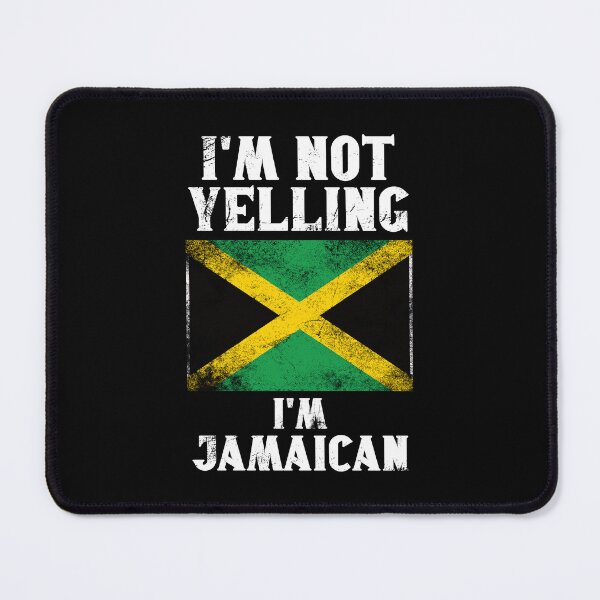 Item preview, Funny Jamaican Gift: I'm Not Yelling, I'm Jamaican - Retro Jamaica Flag - Jamaica Pride designed and sold by Adexyl.