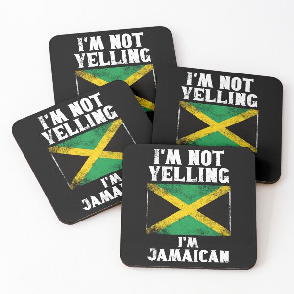 Item preview, Funny Jamaican Gift: I'm Not Yelling, I'm Jamaican - Retro Jamaica Flag - Jamaica Pride designed and sold by Adexyl.