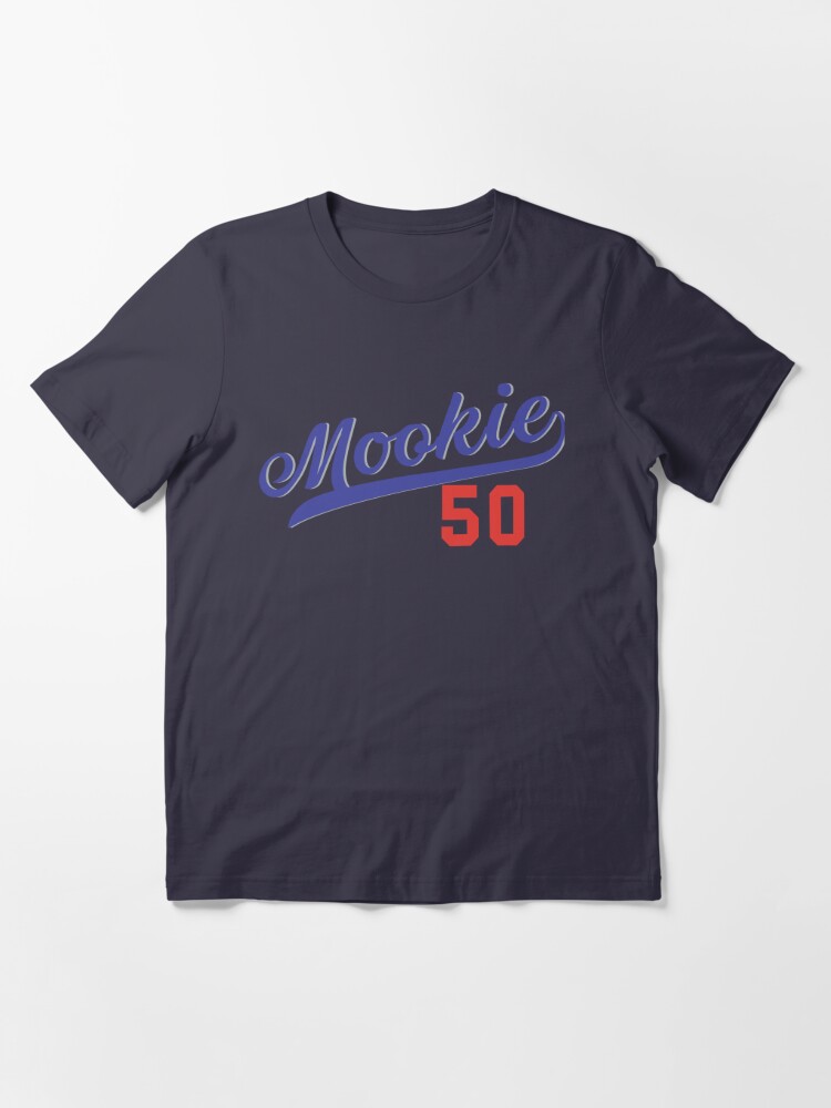 Mookie Betts #50 Los Angeles Dodgers Black Printed Baseball Jersey