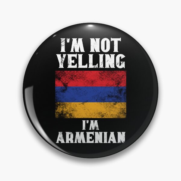 Item preview, Funny Armenian Gift: I'm Not Yelling, I'm Armenian - Retro Armenia Flag - Armenia Pride designed and sold by Adexyl.