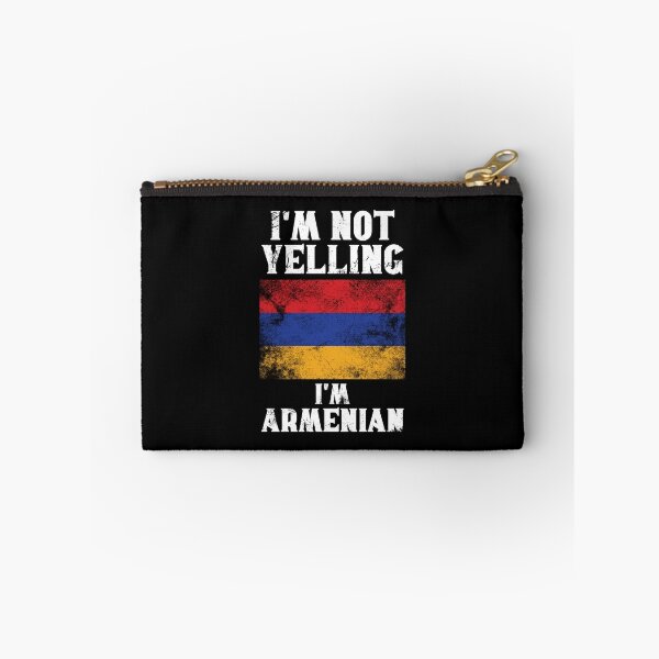 Item preview, Funny Armenian Gift: I'm Not Yelling, I'm Armenian - Retro Armenia Flag - Armenia Pride designed and sold by Adexyl.