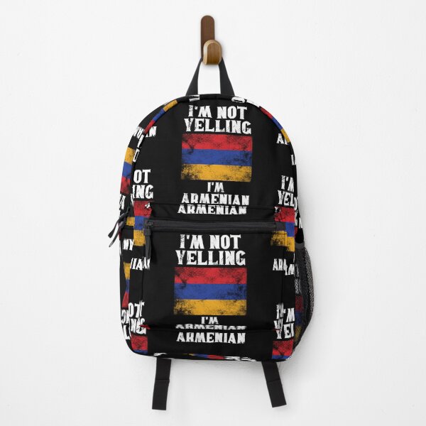 Item preview, Funny Armenian Gift: I'm Not Yelling, I'm Armenian - Retro Armenia Flag - Armenia Pride designed and sold by Adexyl.