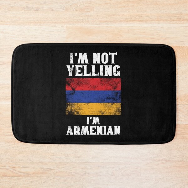 Item preview, Funny Armenian Gift: I'm Not Yelling, I'm Armenian - Retro Armenia Flag - Armenia Pride designed and sold by Adexyl.