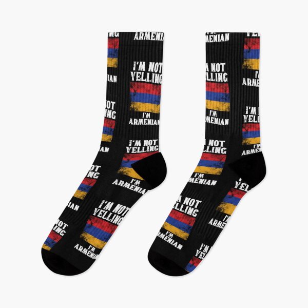 Item preview, Funny Armenian Gift: I'm Not Yelling, I'm Armenian - Retro Armenia Flag - Armenia Pride designed and sold by Adexyl.