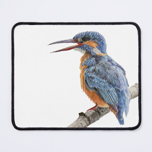 Item preview, Kingfisher Bird Drawing designed and sold by DrawWithSacha.