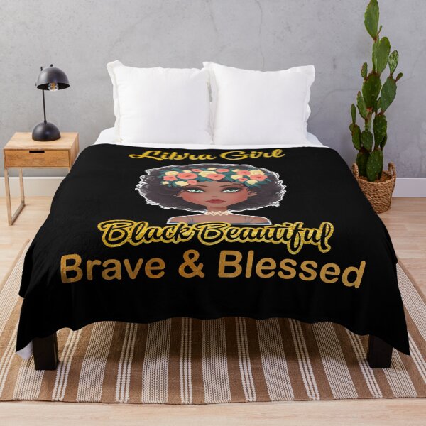 Item preview, Libra Girl Black Beautiful Brave Blessed T-shirt designed and sold by hoangtrongkhiem.