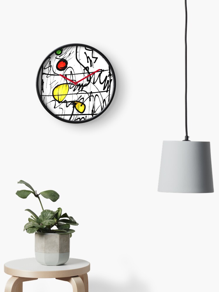 Thumbnail 1 of 4, Clock, Jazz Abstract Color designed and sold by savolai.