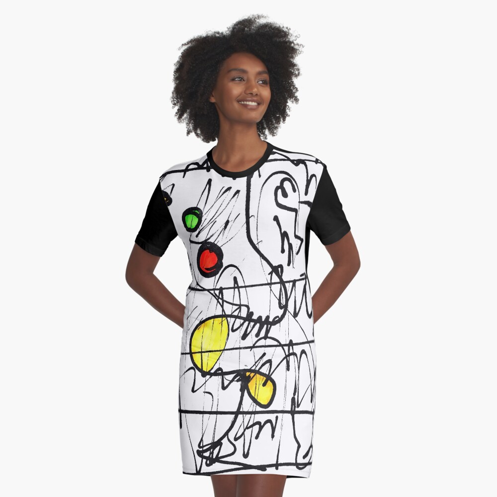 Item preview, Graphic T-Shirt Dress designed and sold by savolai.