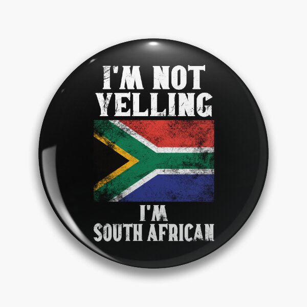 Item preview, Funny South African Gift: I'm Not Yelling, I'm South African - Retro South Africa Flag - South Africa Pride designed and sold by Adexyl.