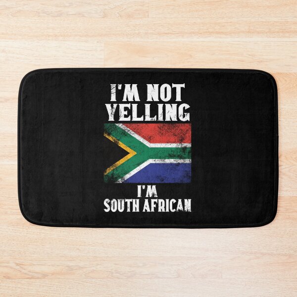 Item preview, Funny South African Gift: I'm Not Yelling, I'm South African - Retro South Africa Flag - South Africa Pride designed and sold by Adexyl.