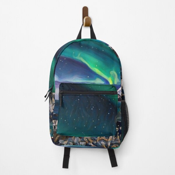 Item preview, Northern Lights mountain view with paint effects. designed and sold by MerWishes.