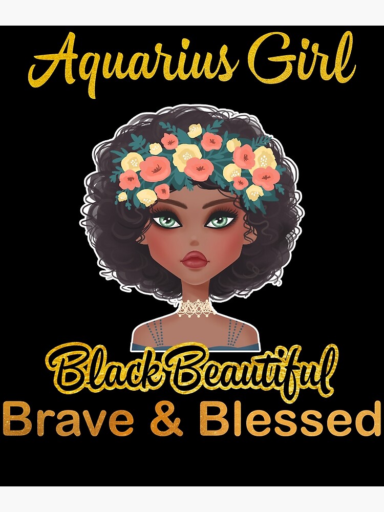 April Girl Black Beautiful Brave Blessed Tshirt For Women