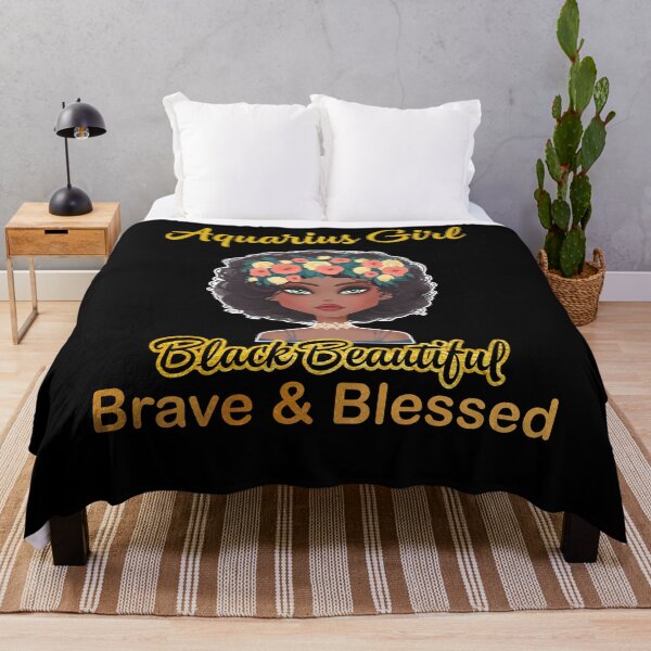 Item preview, Aquarius Girl Black Beautiful Brave Blessed T-shirt designed and sold by hoangtrongkhiem.