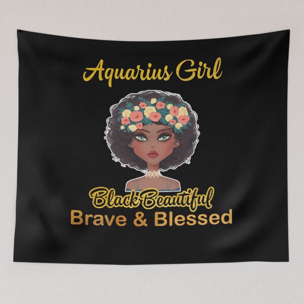 Item preview, Aquarius Girl Black Beautiful Brave Blessed T-shirt designed and sold by hoangtrongkhiem.