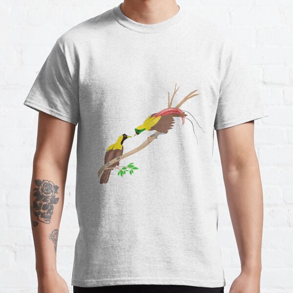 Red Bird of Paradise Couple Classic T-Shirt