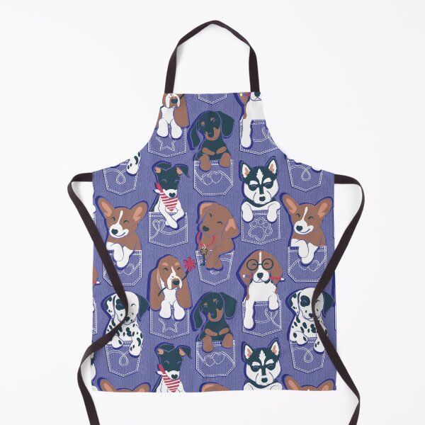 Item preview, Pure love pockets I // very peri background Dachshund Beagle Dalmatian Basset Hound Labrador Retriever Husky Welsh Corgi and Italian Greyhound dog puppies designed and sold by SelmaCardoso.