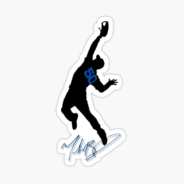 Mookie Betts Silhouette Sticker for Sale by OtakuCoolDesign